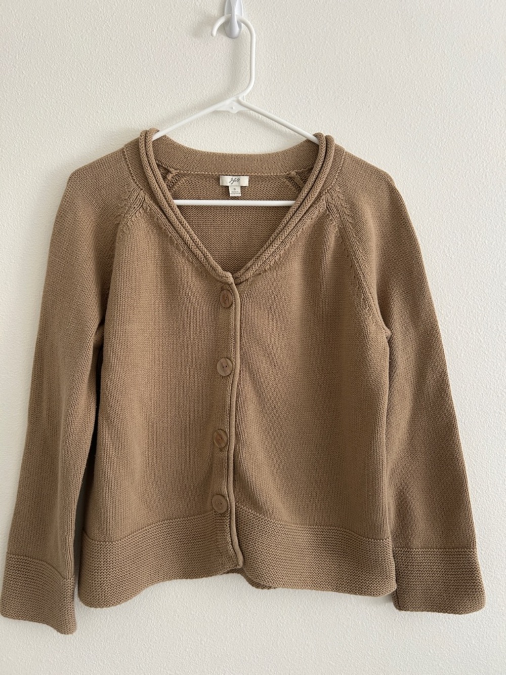 J. Jill Cardigan sweater button down 100% cotton Size Small